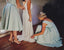 Elegant V-neck Sleeveless A-line Knee-length Bridesmaid Dress, PD3170