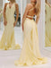 Elegant V-neck Spaghetti Strap Mermaid Long Prom Dress,PD38133