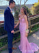 Sparkly Sweetheart Spaghetti Strap Mermaid Long Prom Dress,PD38152