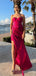 Elegant Sweetheart Spaghetti Strap Split Side Mermaid Long Prom Dress,PD381815