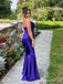 Gorgeous V-neck Spaghetti Strap Mermaid Long Prom Dress,PD381824