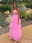 Gorgeous Spaghetti Strap A-line Long Prom Dress,PD381867