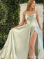 Elegant Spaghetti Strap A-line Long Prom Dress,PD37650
