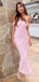 Elegant Pink Off-Shoulder Strapless Mermaid Long Prom Dress,PD381874