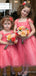 Elegant Square Cap Shoulder A-line Long Flower Girl Dresses, FGS173