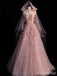 Gorgeous Sweetheart Strapless Lace Appliques A-line Long Prom Dress,PD381953