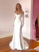 Elegant V-neck Of-Shoulder Long Sleeves Mermaid Long Wedding Dresses,WD3114