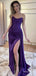 Elegant V-neck Strapless Side-Slit Mermaid Long Prom Dress,PD381998