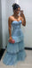 Gorgeous Light Blue Sweetheart A-line Long Prom Dress,PD382058