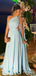 Elegant One Shoulder A-line Long Prom Dress,Evening Dress,PD382073