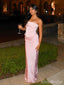 Gorgeous Pink Strapless Mermaid Long Prom Dress,Evening Dress,PD382100