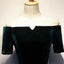 Elegant Off Shoulder Short Sleeves A-line Floor length Prom Dress, PD3705