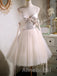 Cute Bow knot Sleeveless A-line Short Mini Homecoming Dress, HD3092