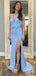 Gorgeous V-neck Split Side Halter Mermaid Long Prom Dress,Evening Dress,PD382199