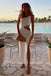 Sexy Spaghetti Straps Sleeveless Side Slit Mermaid Long Prom Dress, PD3692