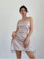 Sexy Strapless Sleeveless Sheath Short Mini Homecoming Dress, HD3084