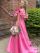 Elegant V-neck Split Side A-line Long Prom Dress,Evening Dress,PD37755