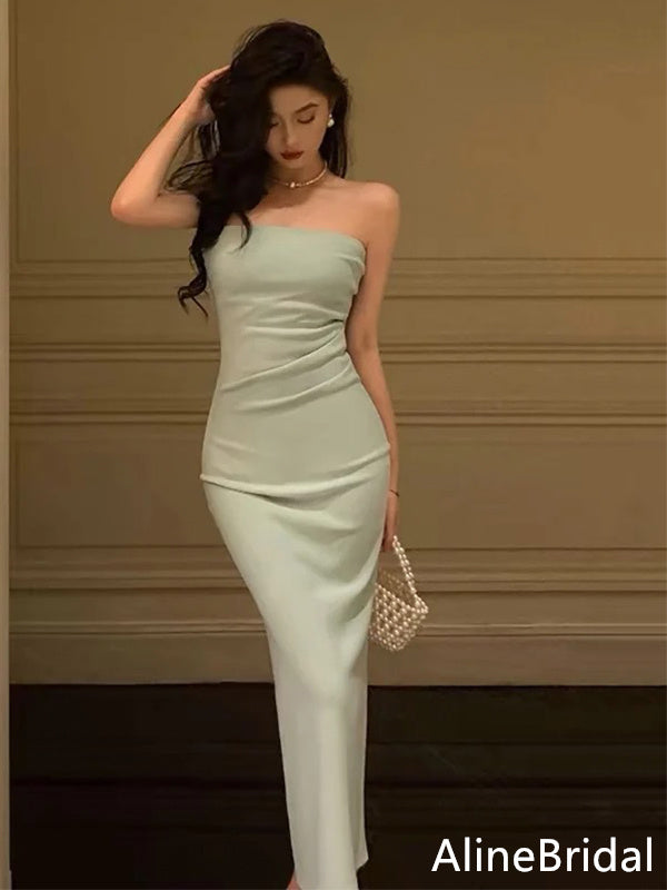 Elegant Strapless Mermaid Long Prom Dress,Evening Dress,PD37768