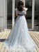 Elegant Strapless Off-Shoulder A-line Long Prom Dress,PD37892