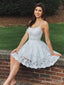 Elegant Spaghetti Strap A-line Short Mini Homecoming Dress, HD3128