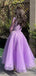 Elegant One Shoulder A-line Long Homecoming Dress, HD32712