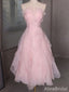 Elegant Light Pink Strapless A-line Homecoming Dress, HD32713