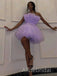 Elegant Strapless A-line Short Mini Homecoming Dress, HD3116