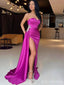 Elegant Sweatheart Strapless Split Side Mermaid Long Prom Dress,PD37951