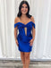 Elegant Off-Shoulder Strapless A-line Short Homecoming Dress, HD32766