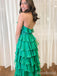 Unique Halter Backless A-line Long Prom Dress,PD37975