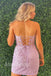 Sexy Sweetheart Sheath Short Mini Homecoming Dress, HD3112
