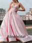 Elegant Sweetheart Sleeveless A-line Long Prom Dress, PD3534