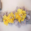 Gray And Yellow Sash, Handmade Flowers Girl Sash, Elegant Satin Sash,Pretty Bridesmaids Sash, SA0010
