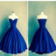 Royal blue Ball Gown sweetheart simple tight homecoming dresses,BD00155
