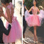 Pink appliques lovely casual freshman graduation homecoming prom dress,BD0054