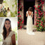 Popular Cheap Long A-line V-back Cap Sleeve Simple Lace Wedding Party Dresses, WD0006