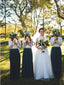 A-line Top Lace Long Sleevs Elegant Modest Bridesmaid Dresses AB4226