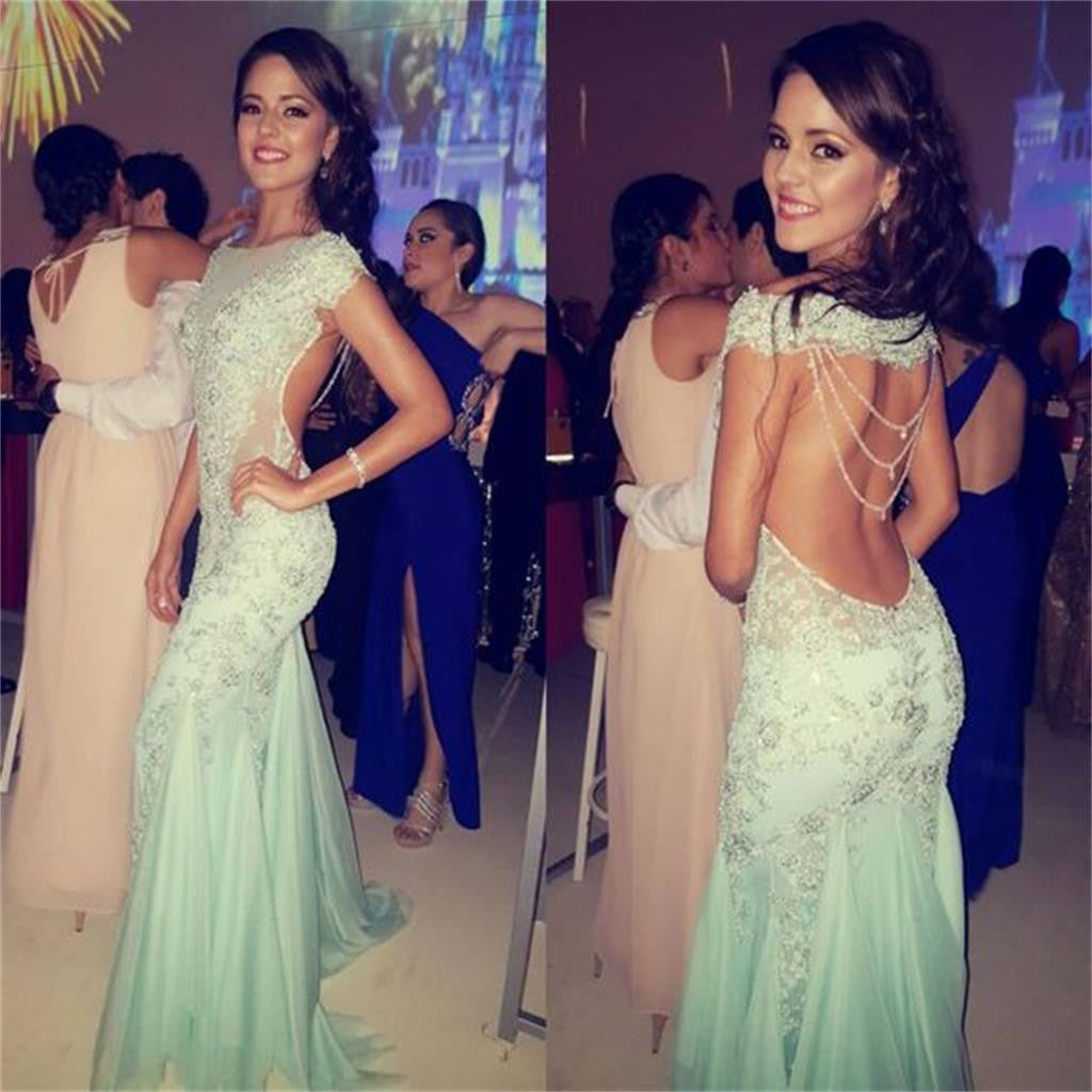 Long New Arrival Backless Sexy Charming Beautiful Evening Party Formal Prom Dress ,PD0141