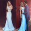 Two Pieces Mermaid Elegant Charming Evening Cocktail Prom Dresses Long Online,PD0190