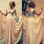 Long Sparkly V-neck Sleeveless Charming A-line Floor Length Evening Party Prom Dress,PD0080