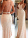 Backless Sexy Sequined Mermaid Spaghetti Straps Evening Party Formal Prom Dress,PD0051