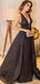 Black Sequin Backless Elegant Prom Dresses.PD00258