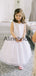 Cheap A-line Simple White Soft Flower Girl Dresses FGS146
