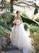 Classic Style Ivory Tulle Handmade Flower Applique Strapless Wedding Dresses, WD0157