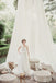 Gold Lace Off White Tulle Sweetheart Strapless A-line Wedding Dresses, WD0165
