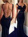 Long Black Beading Backless Sexy Fashion Cocktail Online Evening Party Prom DressPD0147