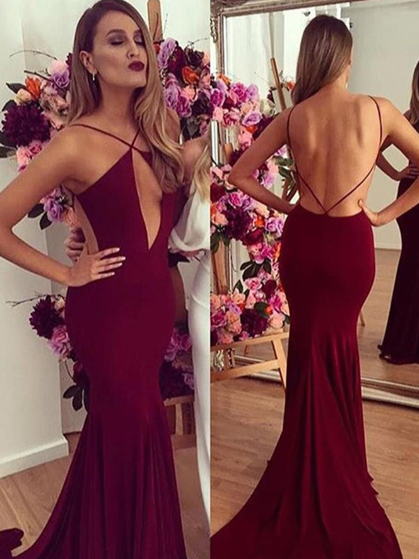 New Arrival Sexy Backless On Sale Evening Simple Prom Dresses Online,PD0114
