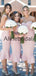 Newest Popular Pink Mermaid Sweatheart Short Bridesmaid Dresses AB4222