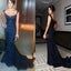 New Arrival Navy Sequin Sparkly Sexy Elegant Formal Evening Party Prom Gown Dress.  PD0205