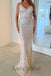 Sexy V-neck Off shoulder Sleeveless Mermaid Long Prom Dress, PD3619
